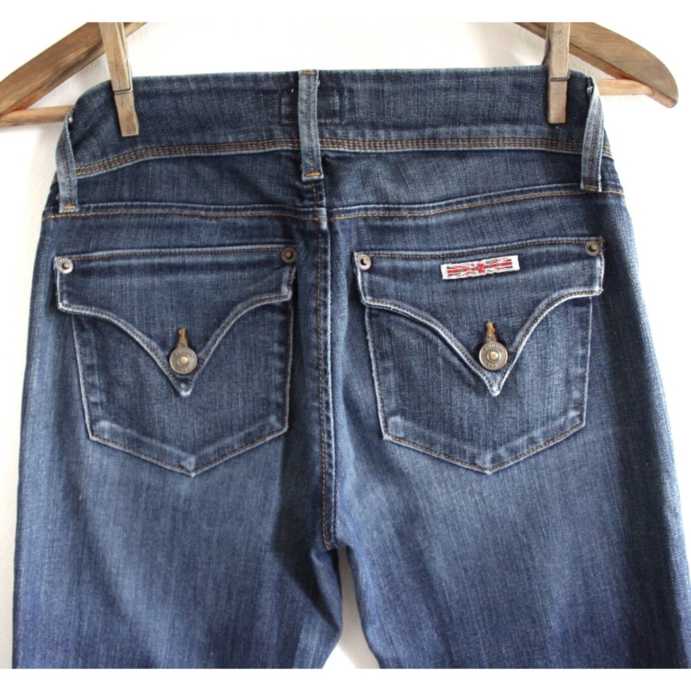 Hudson Preowned Colin Flap Medium Dark Wash Skinny Jeans 25 0 - Picture 6 of 7